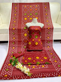 Traditional Rajasthani Chunri Lawn Print Suit – Summer Collection